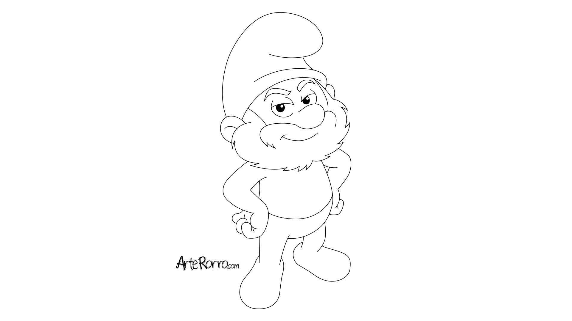 Dibujo de  Papá Pitufo