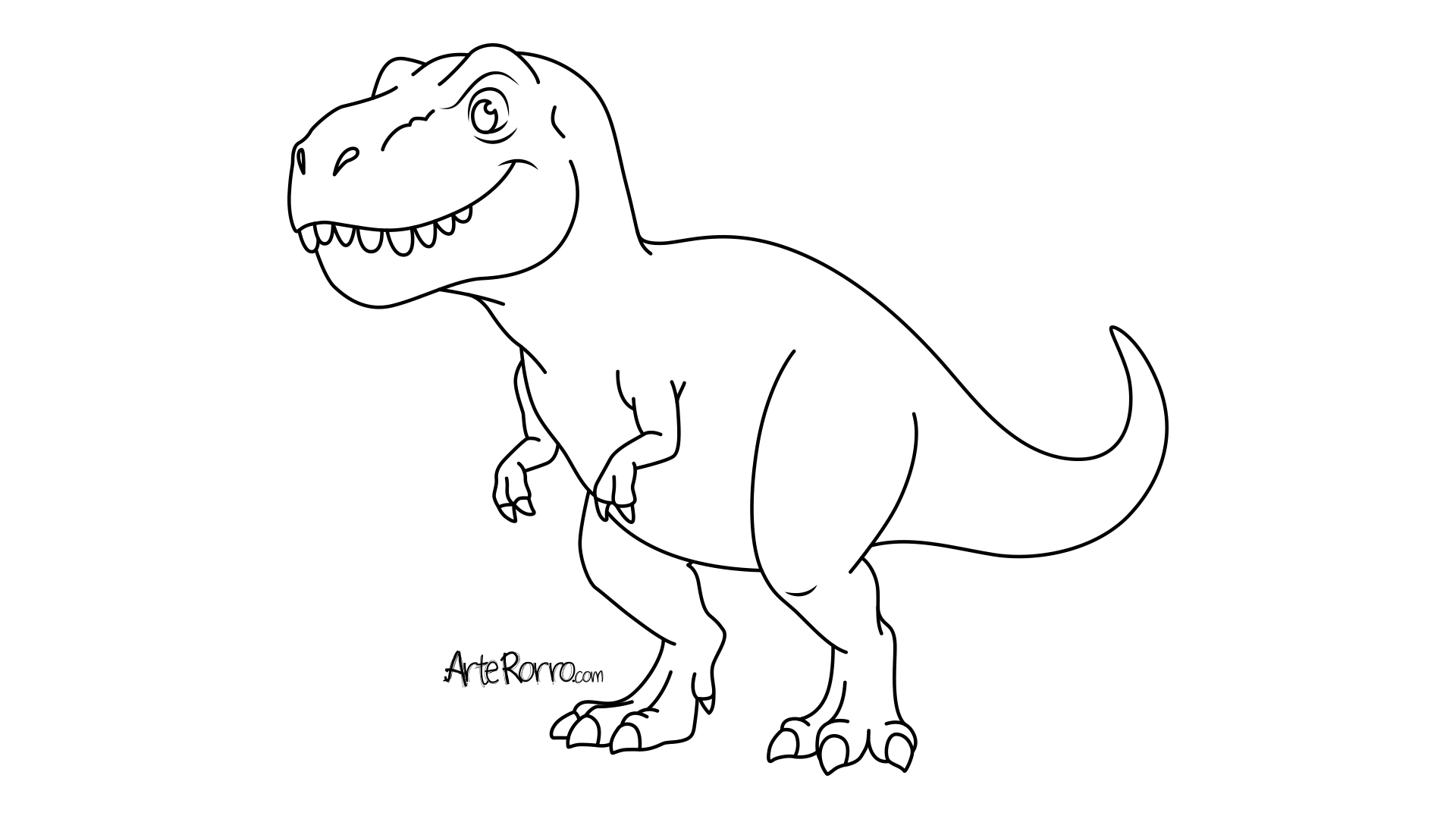 Dibujo de  Tiranosaurio Rex