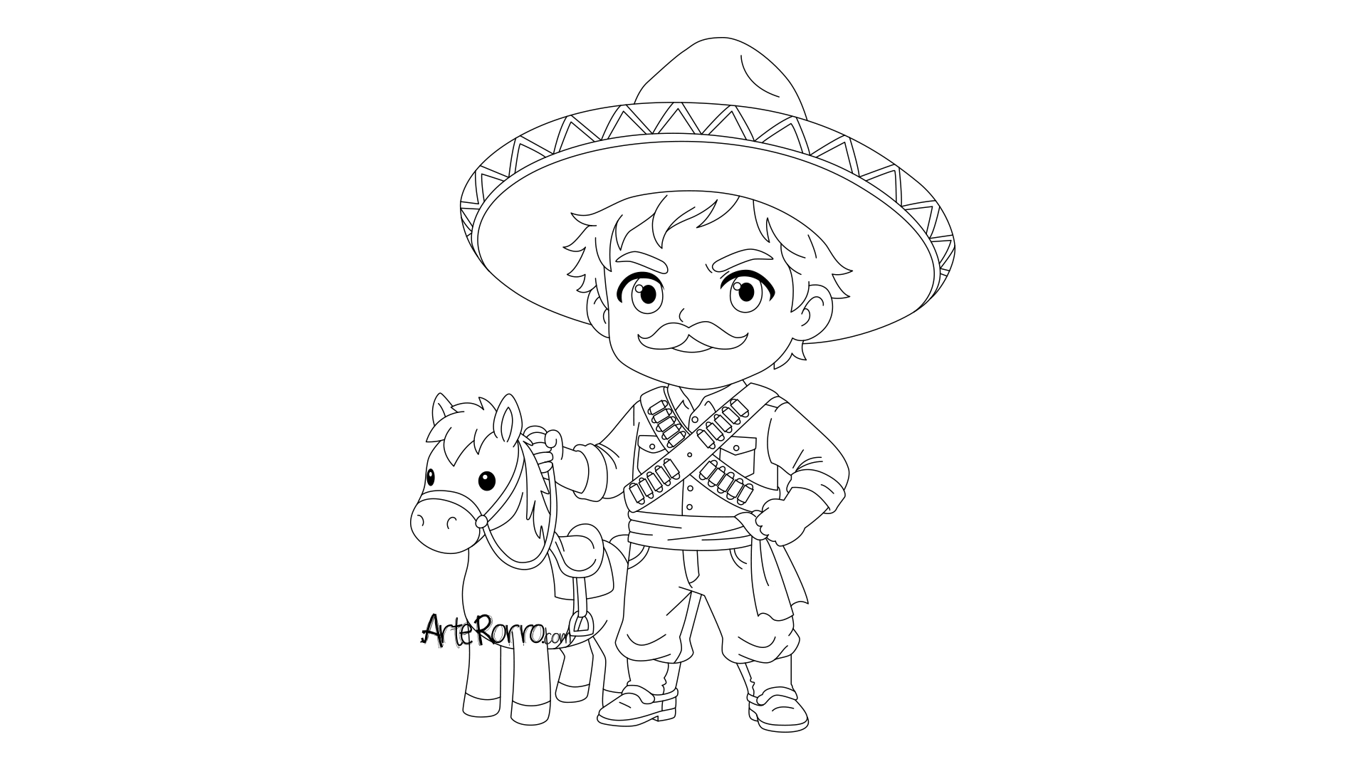 Dibujo de  Francisco Villa