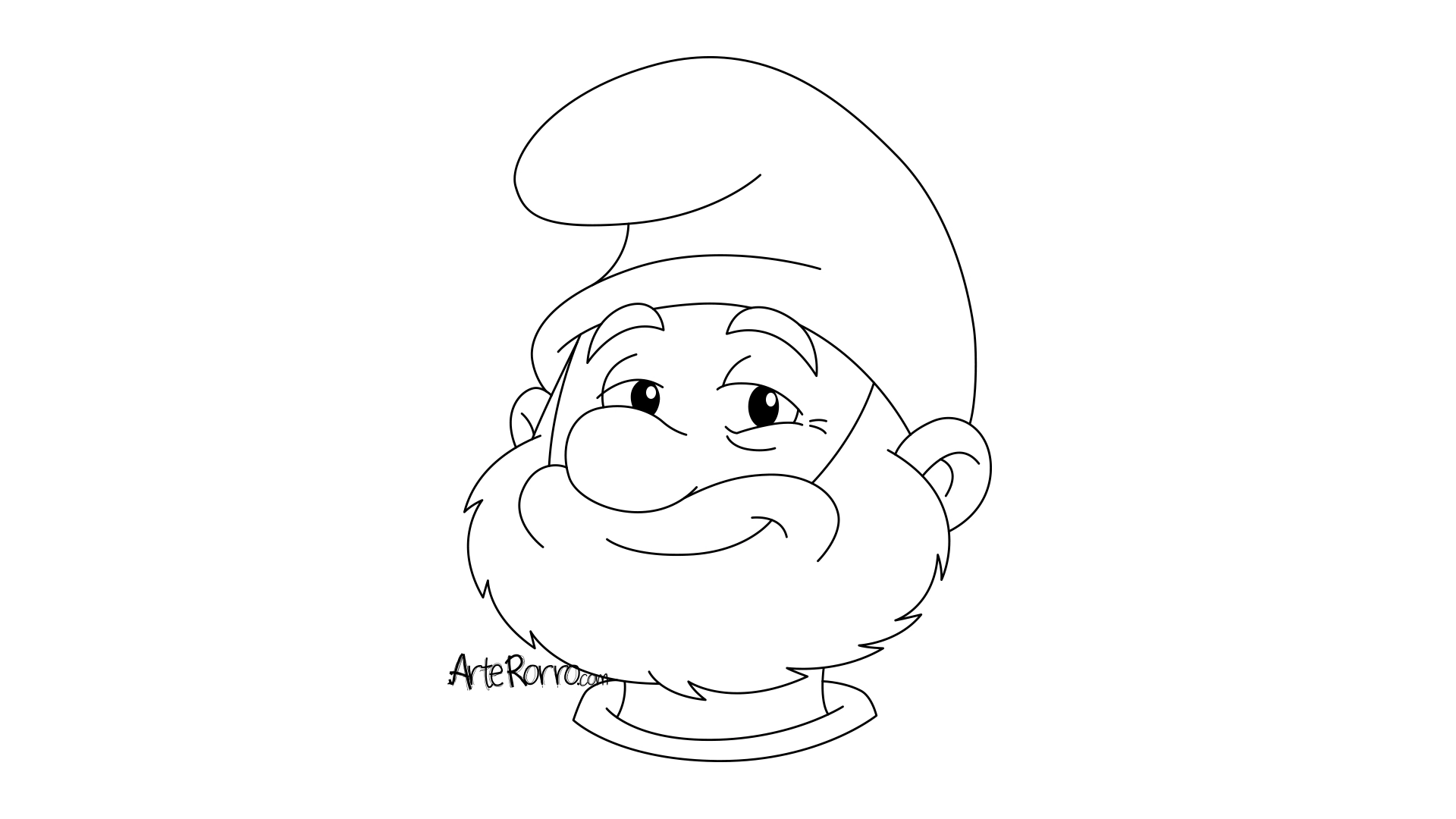 Dibujo de  Papá Pitufo