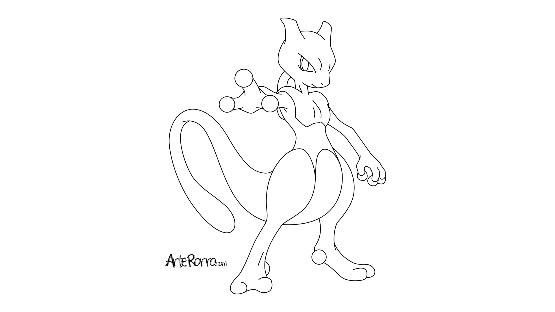 Dibujo de  Mewtwo
