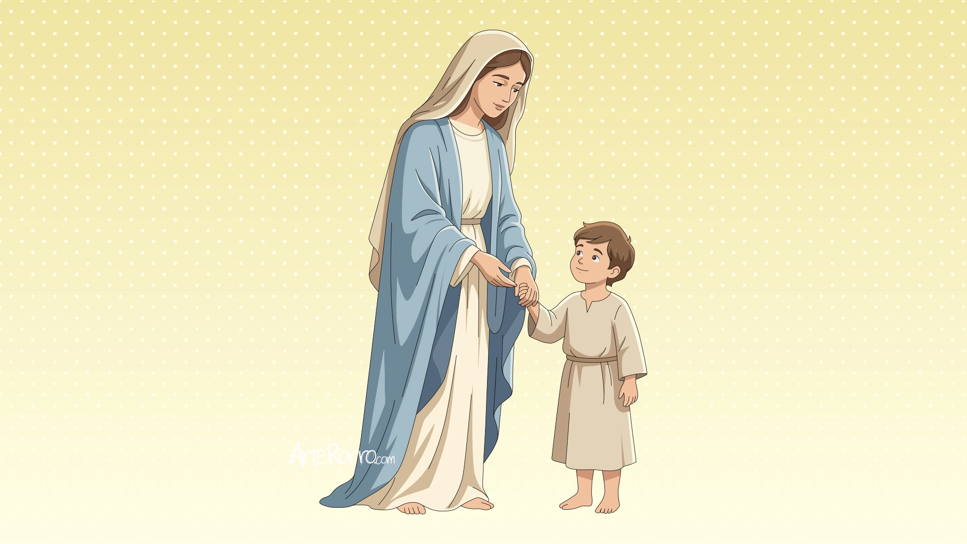 Virgen María y Jesucristo