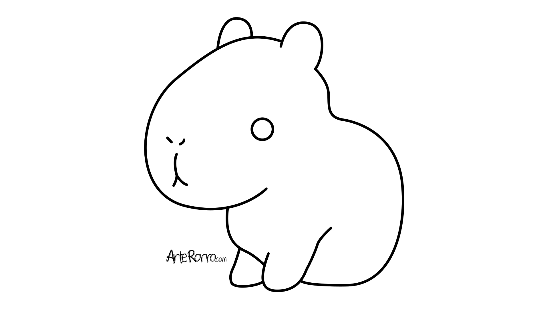 Dibujo de  Capibara