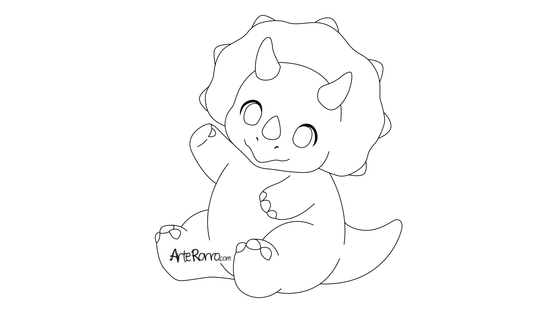 Dibujo de  Triceratops