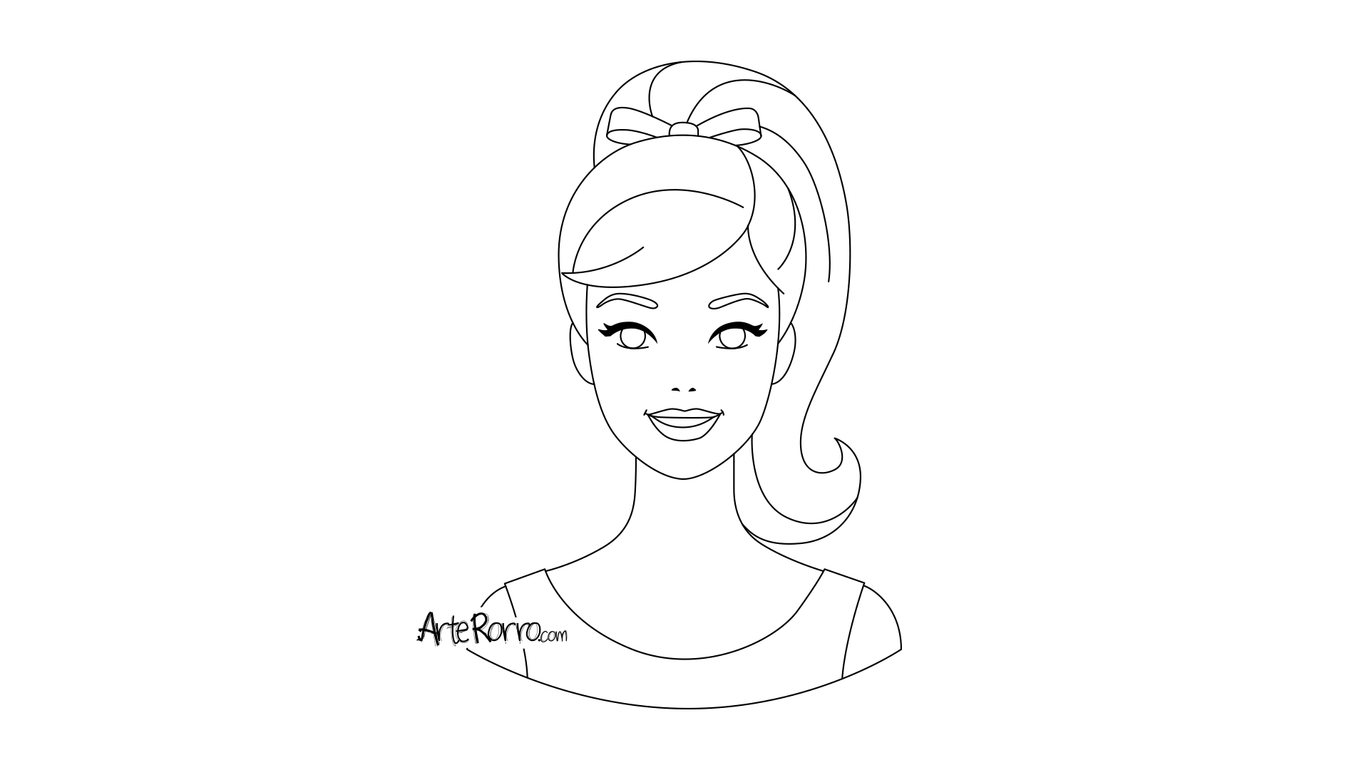 Dibujo de  Barbie