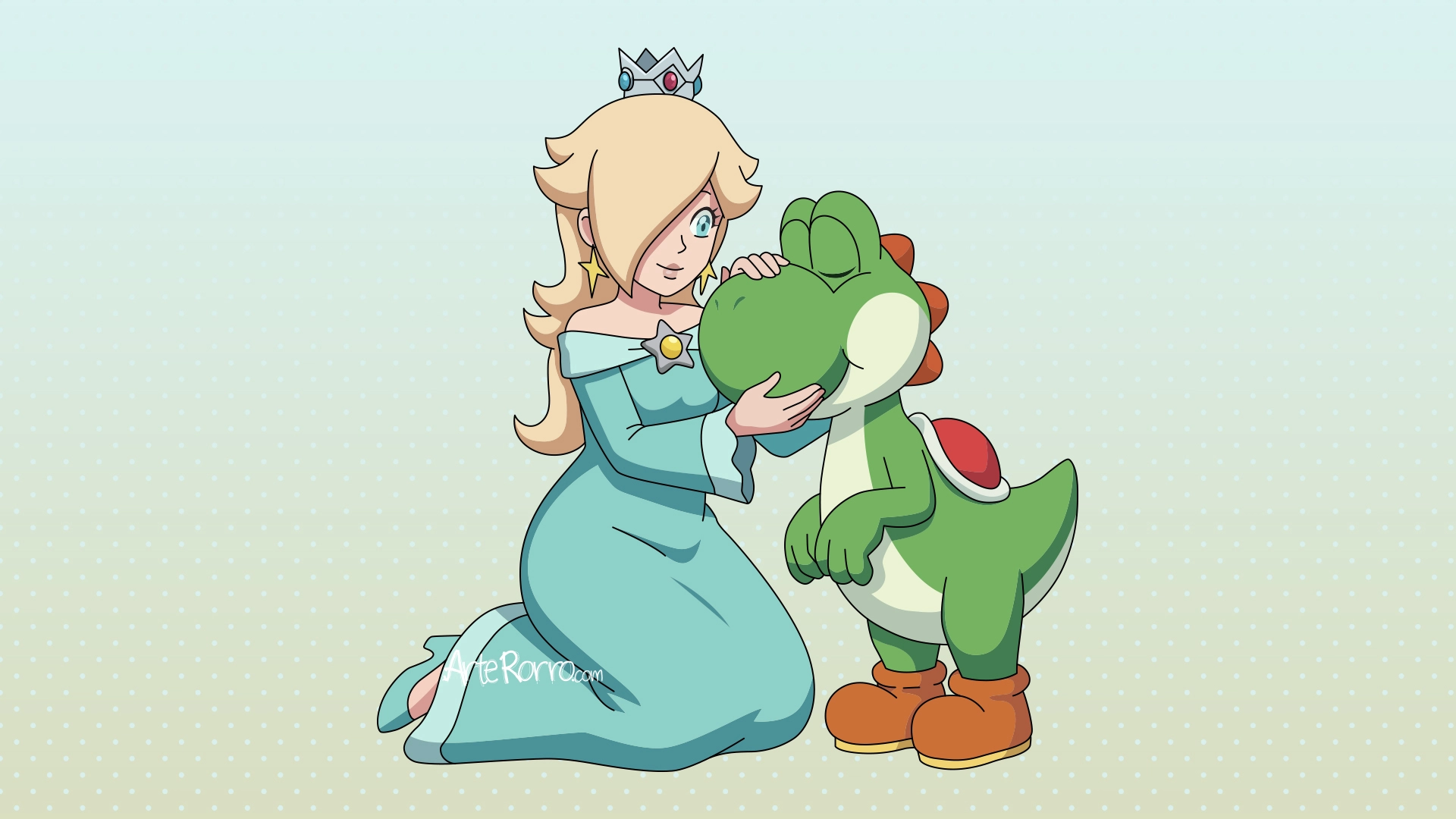 Princesa Rosalina y Yoshi