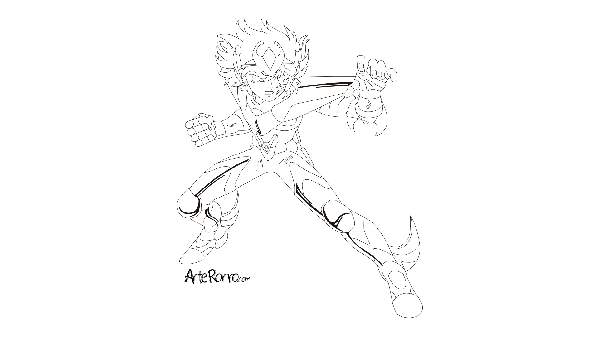 Dibujo de  Seiya de Pegaso