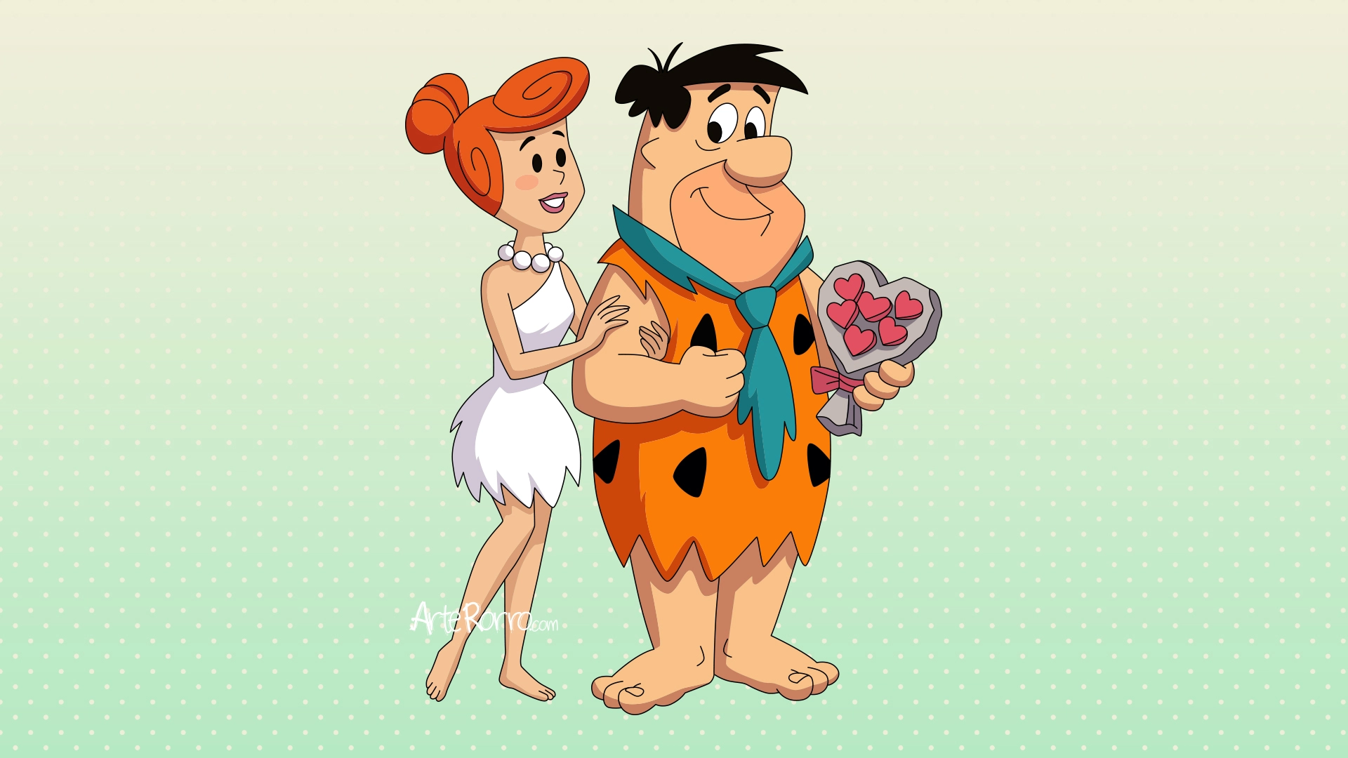 Pedro y Vilma Picapiedra