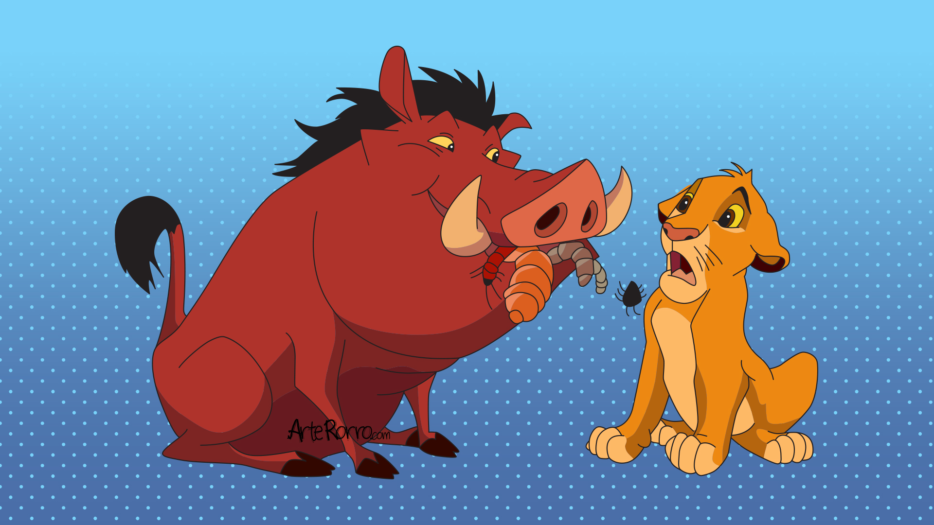 Pumba y Simba