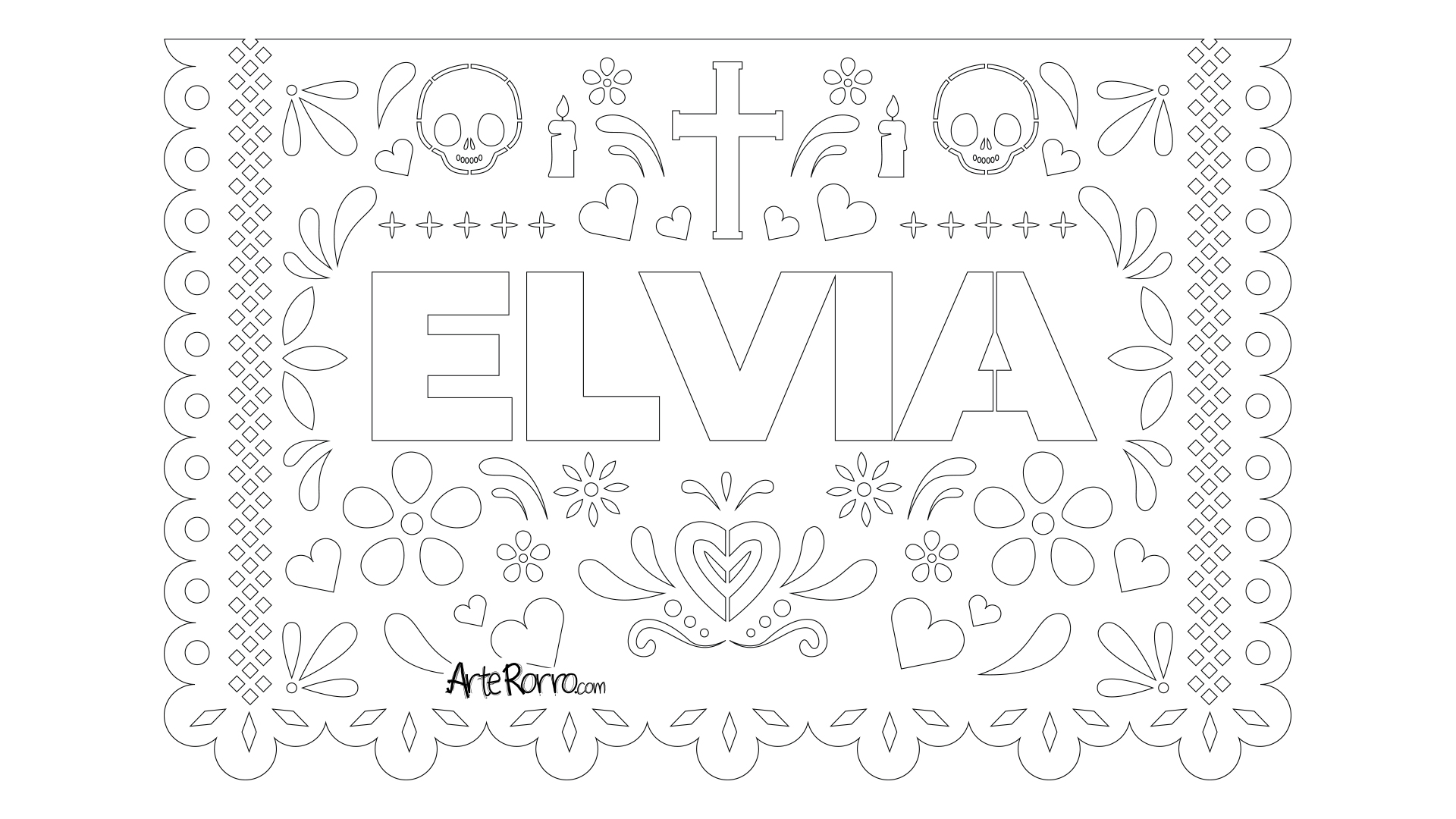  Papel Picado: Elvia