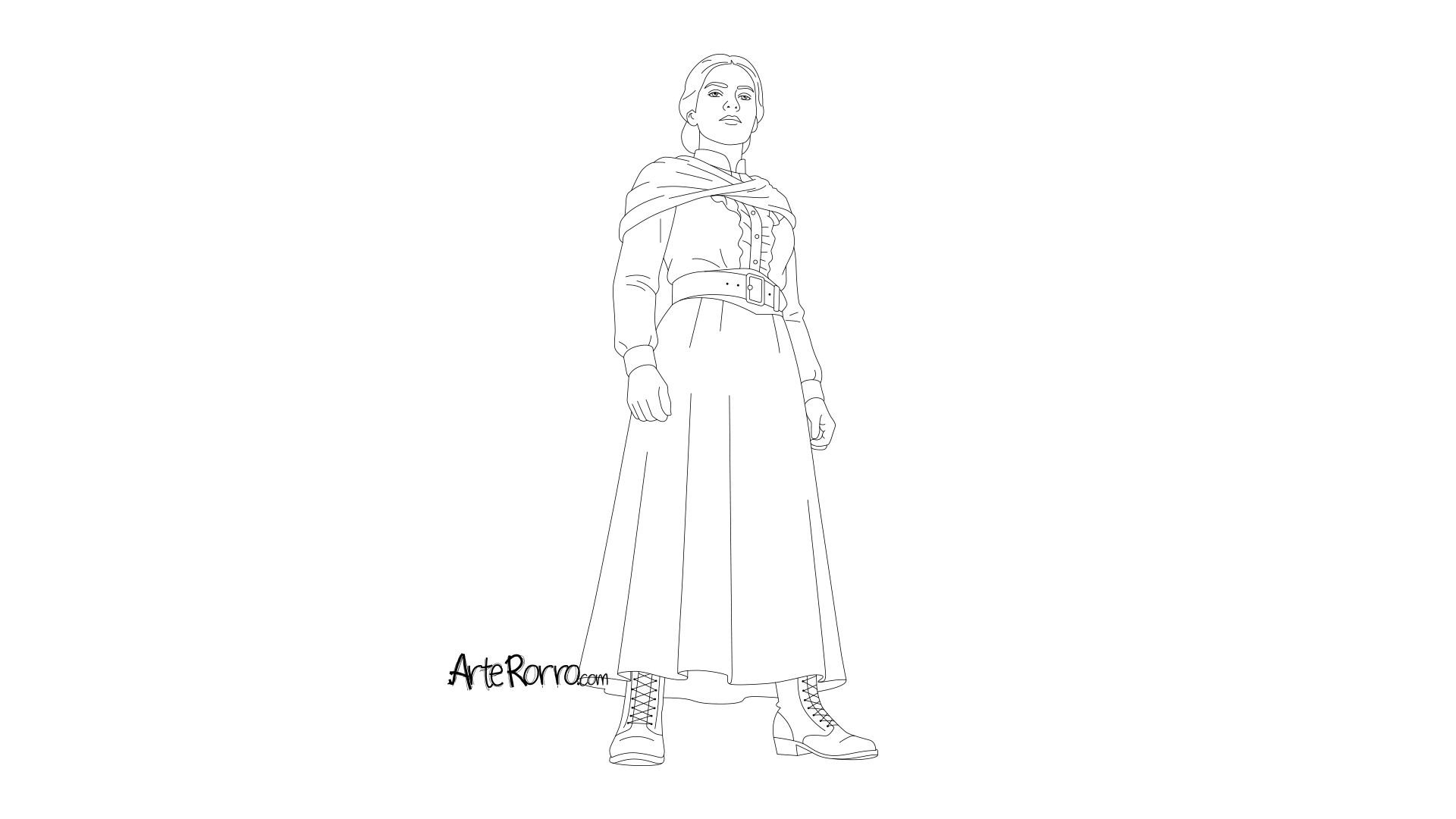 Dibujo de  Carmen Serdán