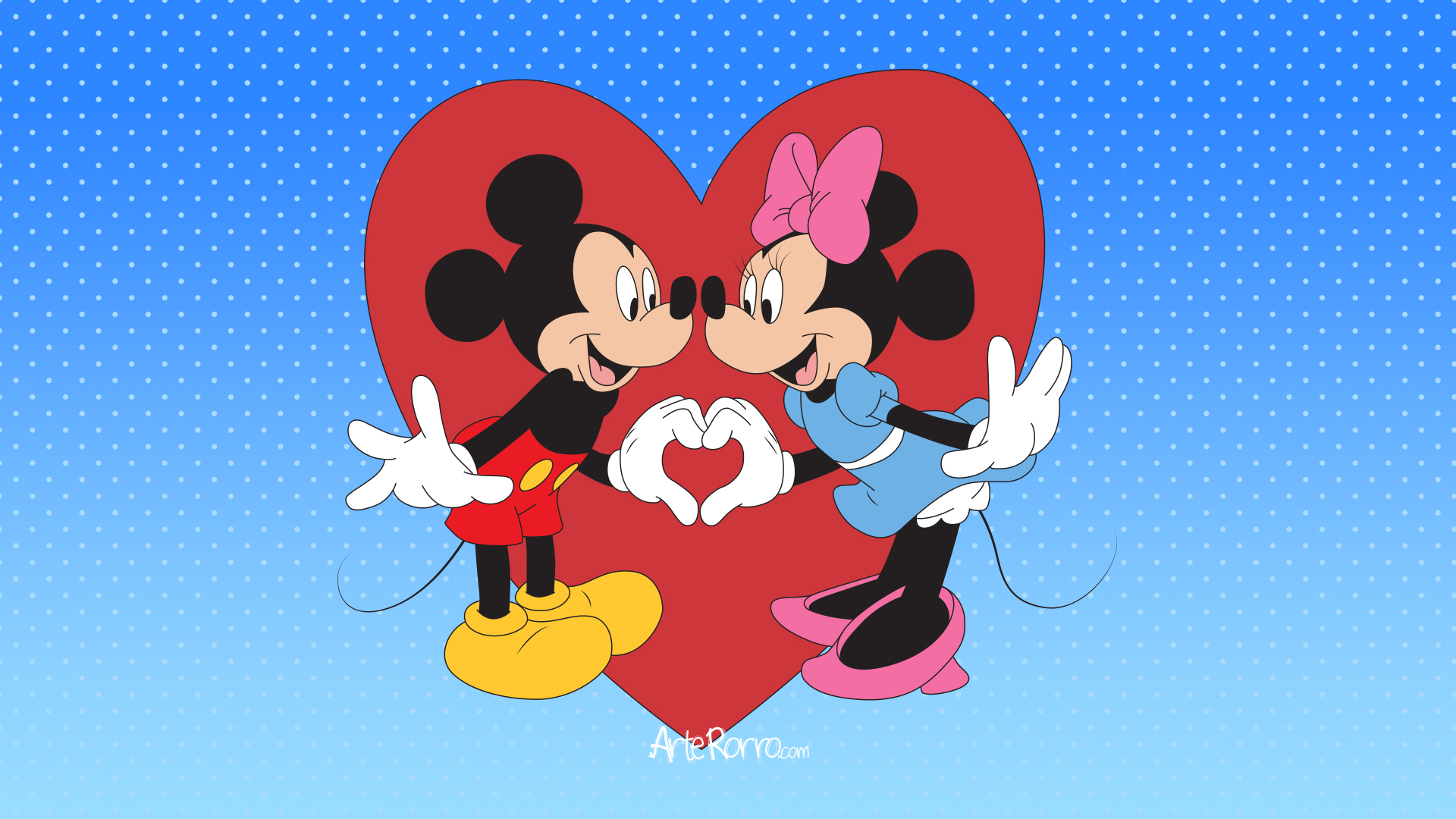 Micky y Minnie Mouse