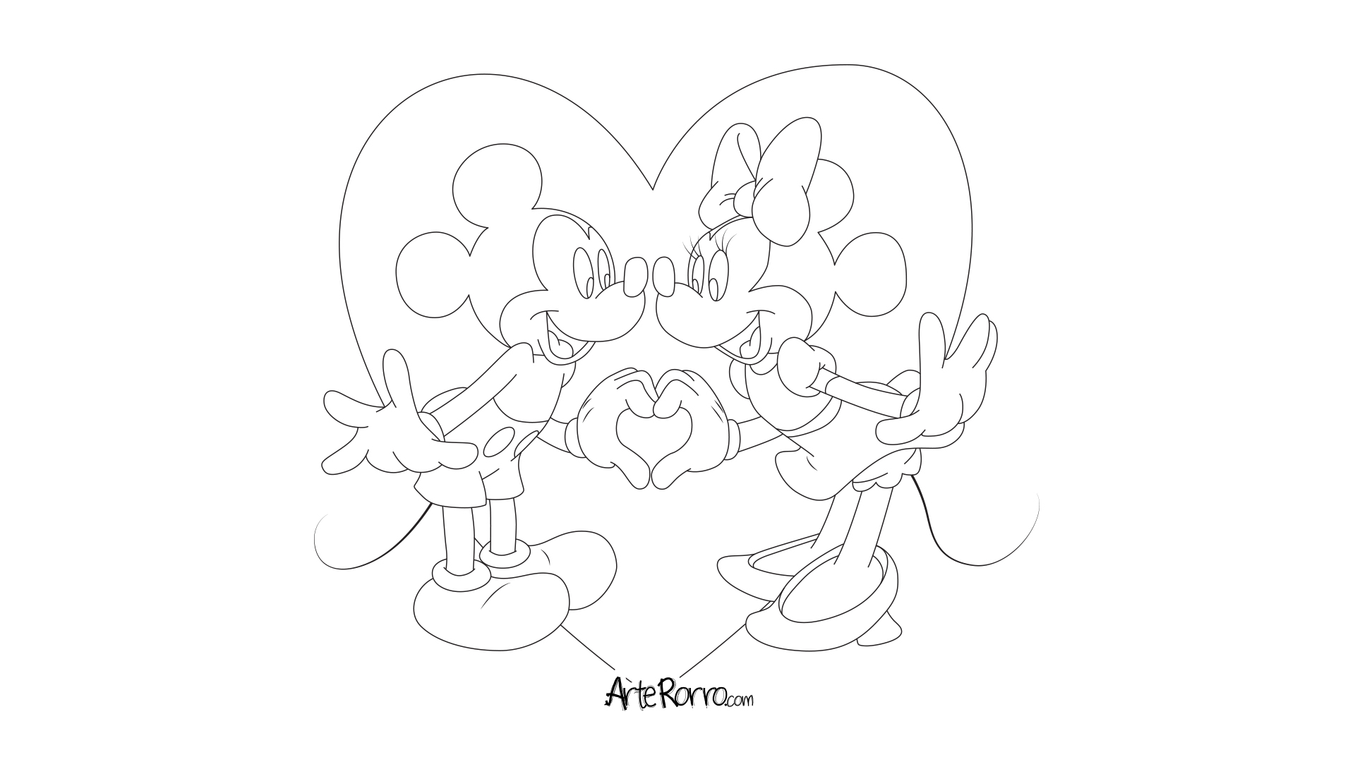 Micky & Minnie Mouse · Arte Rorro
