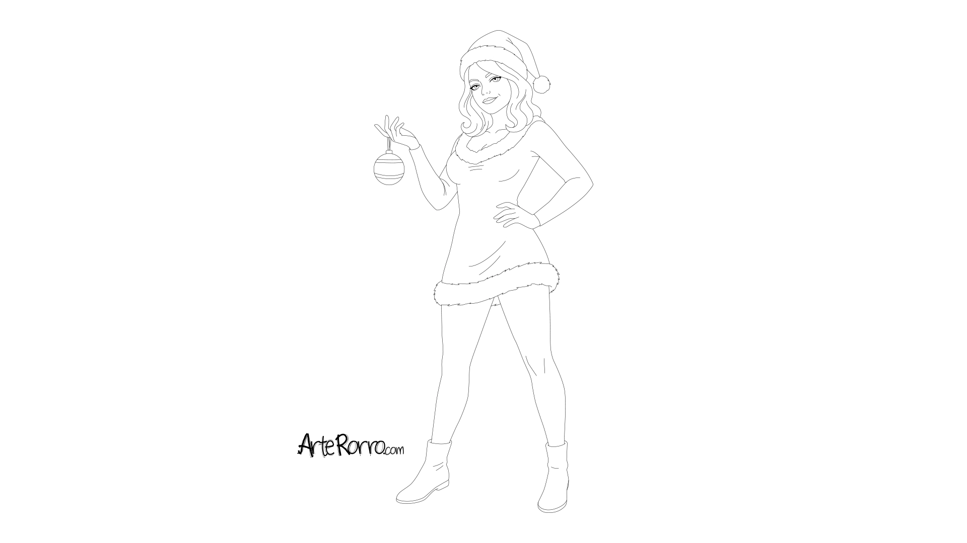 Dibujo de  Mamá Noel