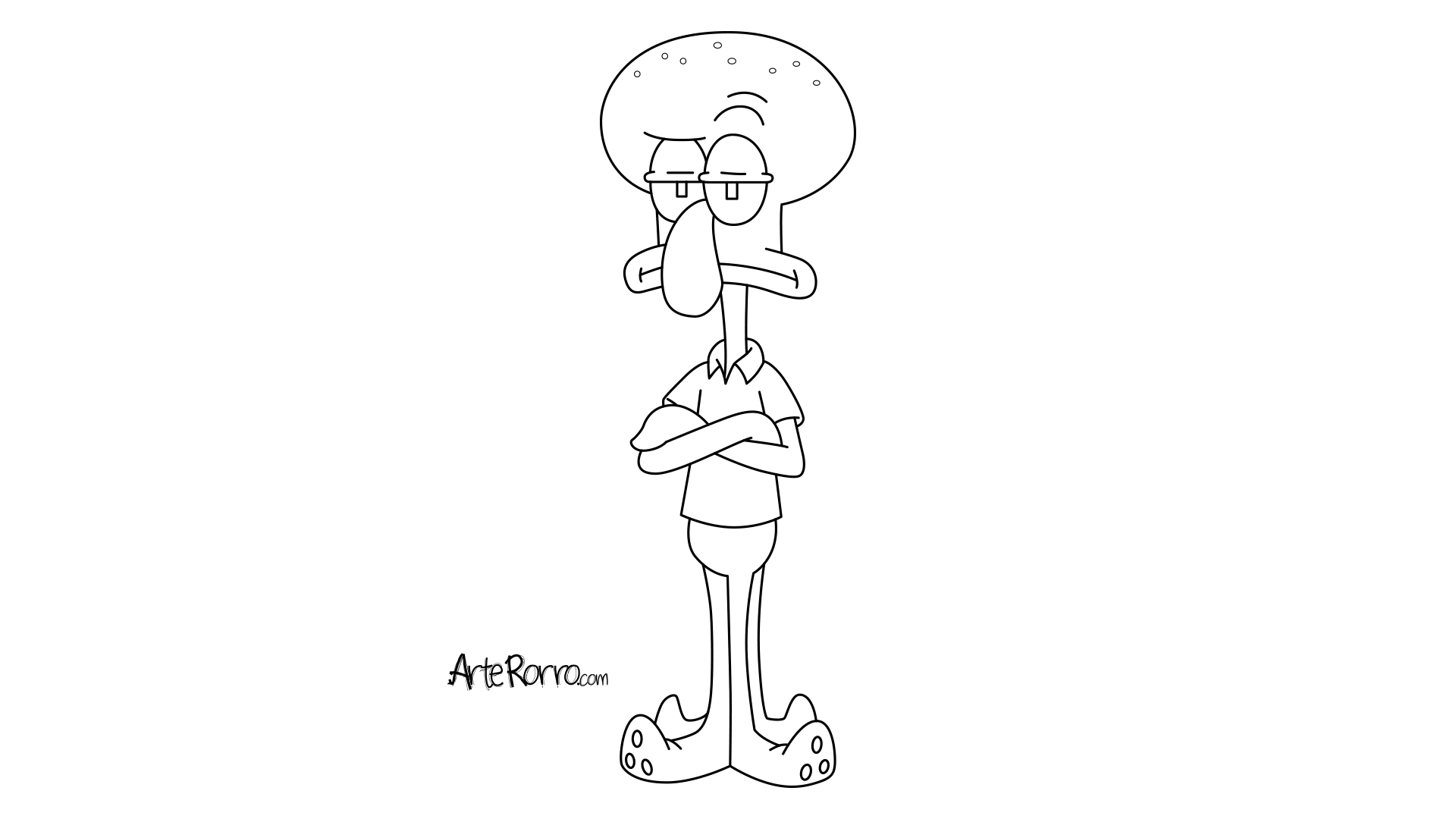 Dibujo de  Calamardo